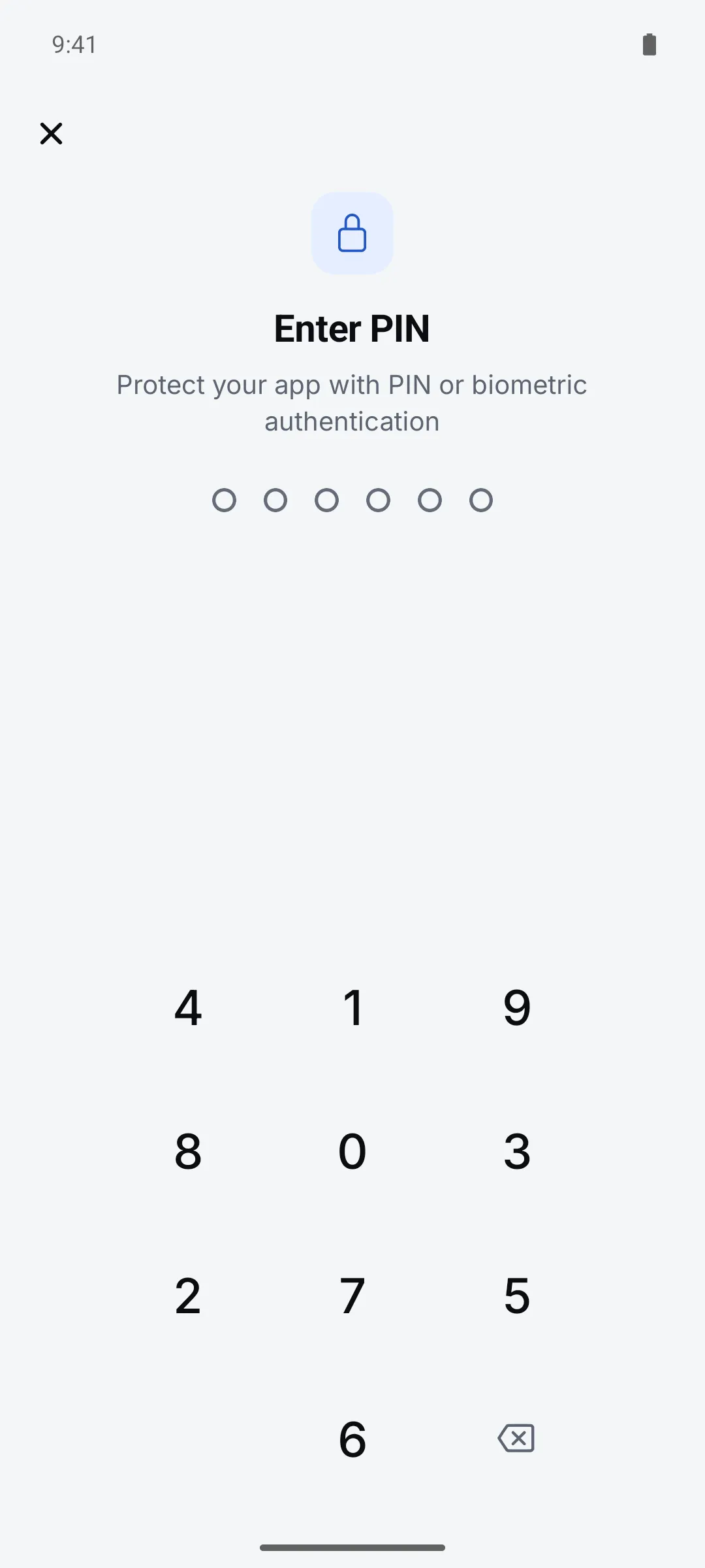 Setting up app lock